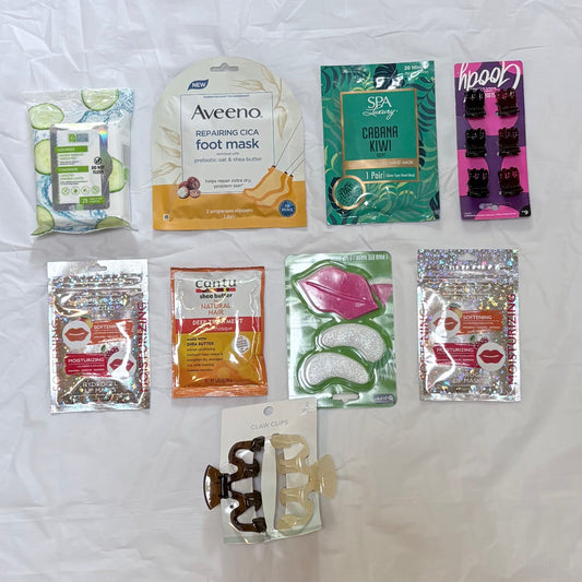 Various masks makeup wipes and hair Items all NEW