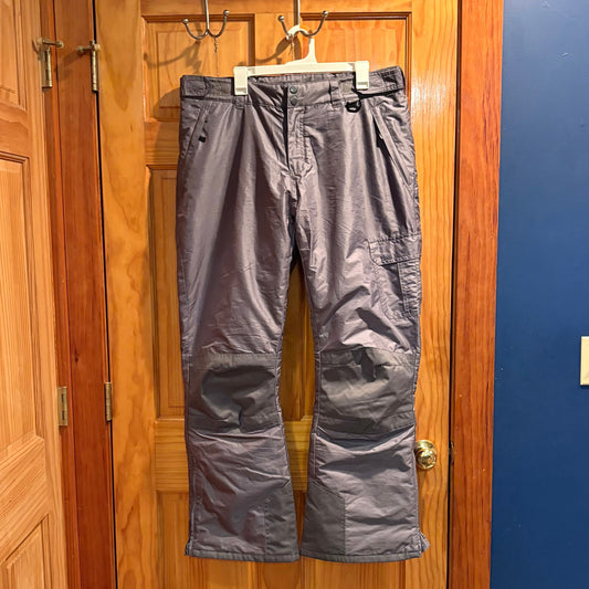 AQ  mens size XL gray snow ski pants with zippers to go over boots Men's - XL