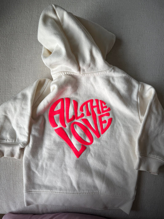 Cat & Jack GUC all the love hoodie 18 Months