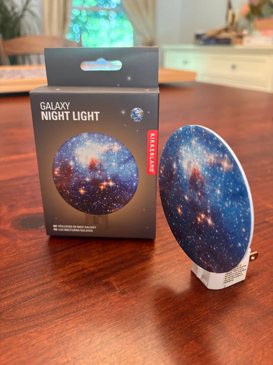 Kikkerland Kids Night Light Galaxy, space themed, kids room Decor