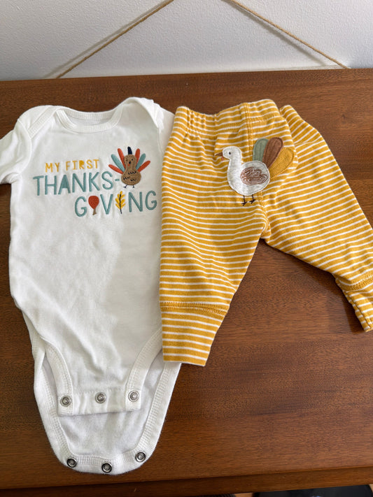 Carters Thanksgiving outfit 3 Months