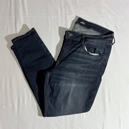 Old Navy Midrise Rock Star Super Skinny denim jeans tapered legs 16 SHORT Women's 16
