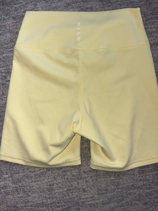 Wilo The Label, Size Medium, biker shorts Baby Yellow Color, Great Used Condition Women's - M