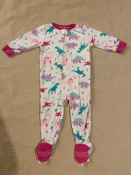 Carters Fleece footed onesie 12 Months