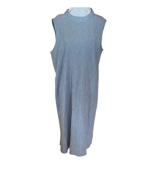Eileen Fisher NWT Mock Neck Dress new xl gray silver Women's - XL