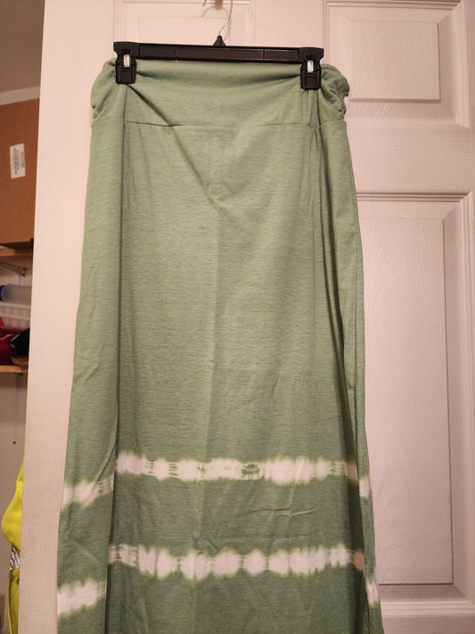 Faded Glory LG "12-14" Lime Maxi Skirt Women's - L