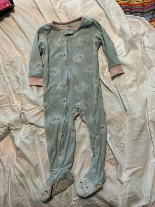 Carter Cloud fleece pajamas 18 Months