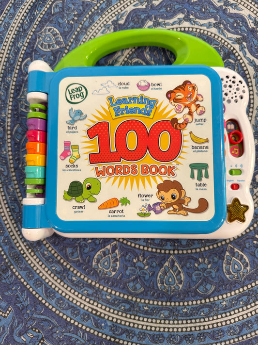 Leap frog learning friends 100 words book Leapfrog interactive learning toy Educational