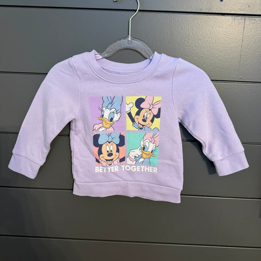 Disney Better Together Daisy and Minnie Sweatshirt 12 Months