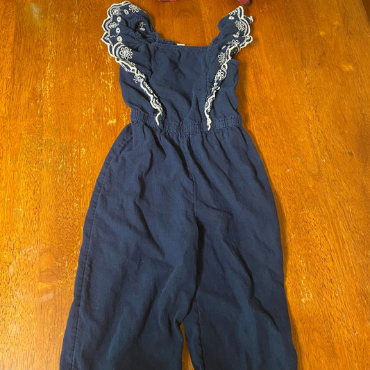 Old Navy Blue Eyelet romper jumpsuit 8 8