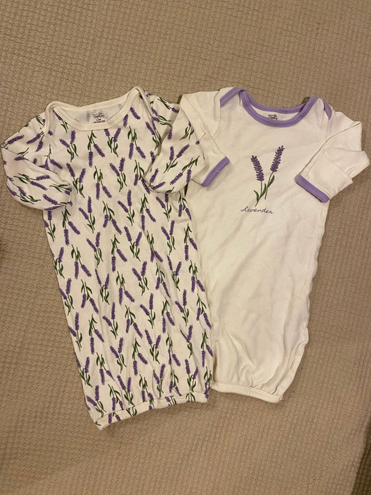 Touched by Nature Set of 2 organic cotton gowns Newborn