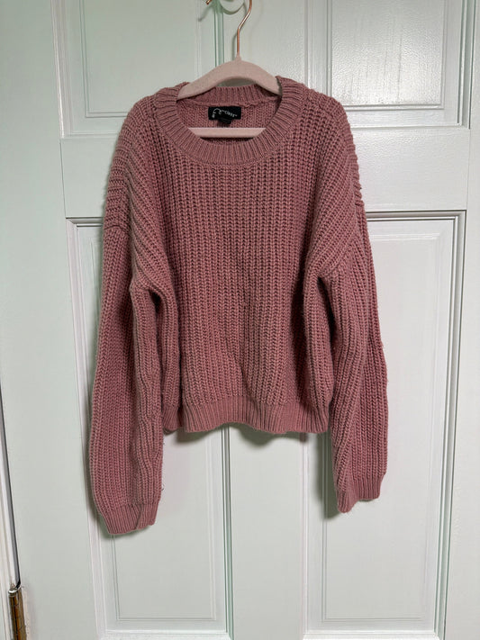 Art Class Pink cable knit sweater 7