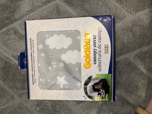 Goldbug Canopy Cover Gray, white clouds Car Seat