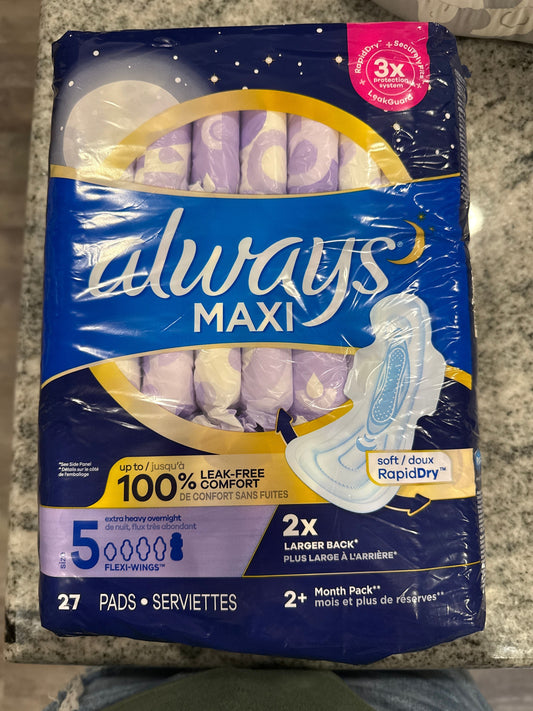 Always Maxi pads brand new used postpartum Accessories