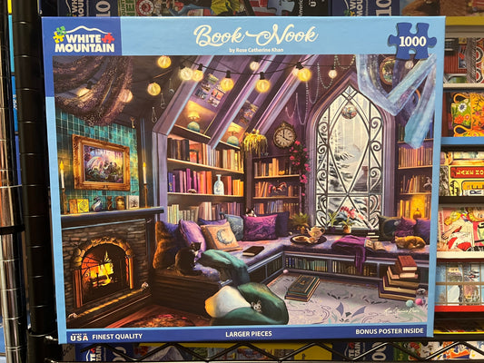White Mountain Puzzle 1000 piece puzzle. No smoking/No pet home. Assembled once.