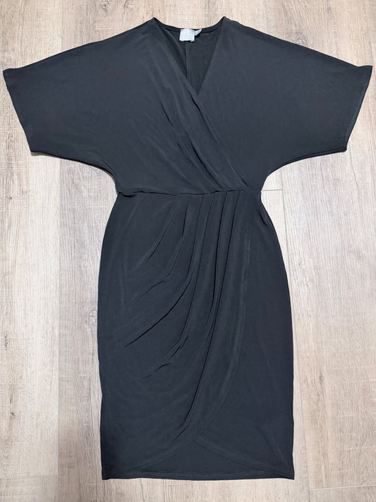 asos Black Midi Wrap Dress Women's 2