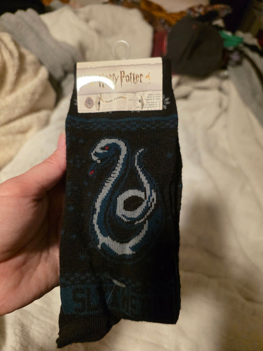 Harry potter Two pairs of slytherin socks from harry potter. Brand new Socks