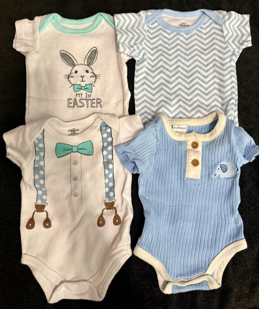 4 piece Easter onesie set, 0-3 months 4 piece Easter onesie set, 0-3 months 3 Months