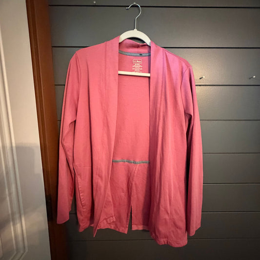 LLBean Supima Cotton Cardigan, pink Women's - M