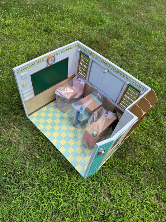 Our Generation School House w/ 2 Student Desks & Teacher Desk - NO ACCESSORIES Dolls and Accessories