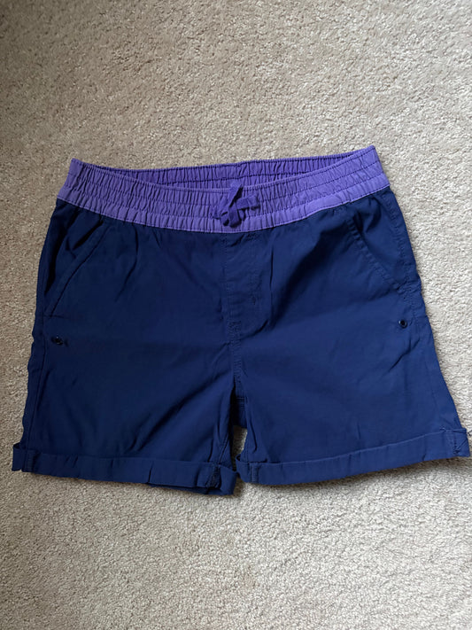 Eddie Bauer, L, Girls Adventure Trail Shorts two tone design, contrasting drawstring waistband, cuffed hem 14