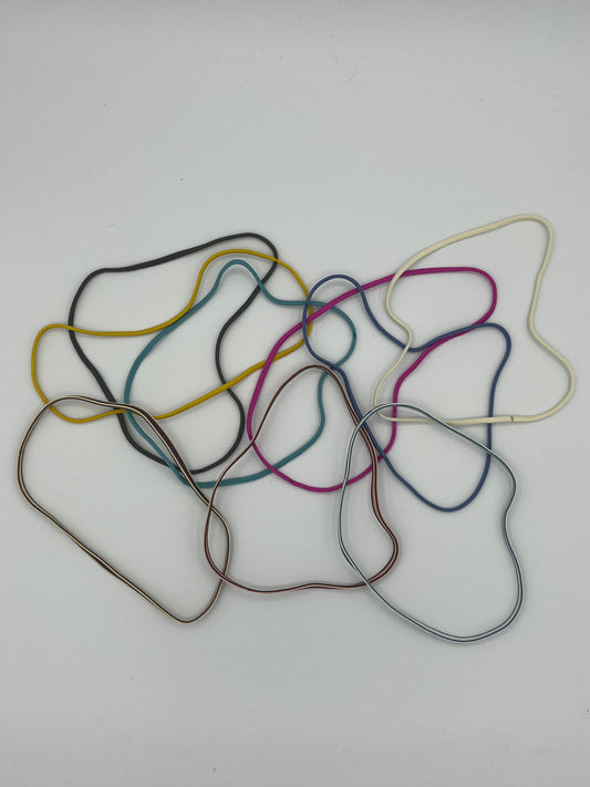 Athletic Headbands 9pk Elastic Thin Headbands