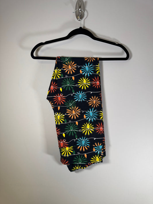 LulaRoe Christmas Lights String Lights Leggings Tall & Curvy Size 12-18 Women's 12