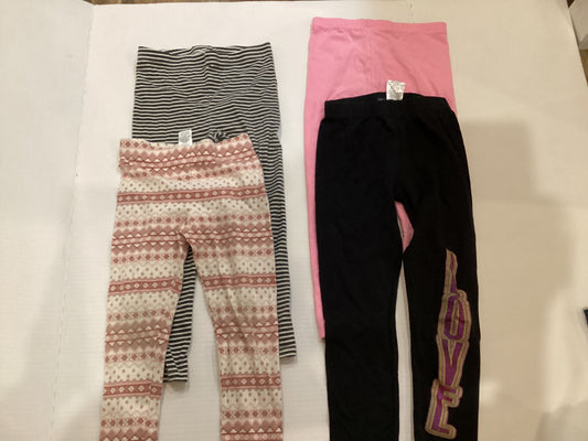 Variety 4 pr girls stretch pants 5T/5