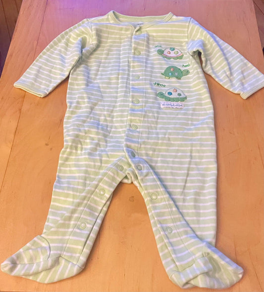 Carters Adorable turtle footed sleeper 6 Months