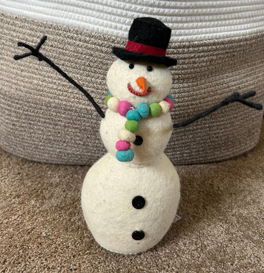 Snowman Felt, 12 inches tall Decor