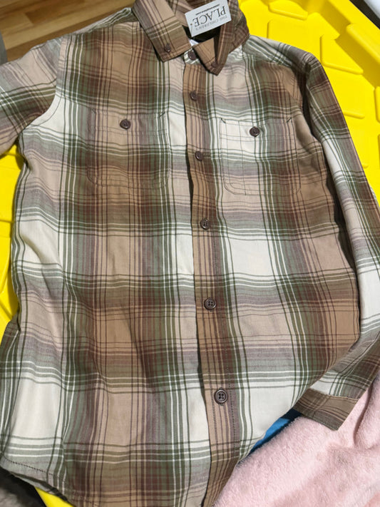 Childrens place 10/12 new Childrens  place long sleeve plaid shirt 10