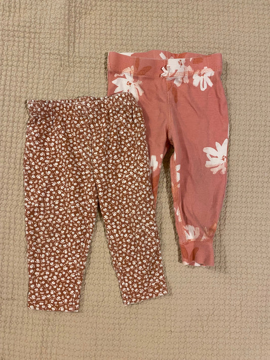 Carters Cotton pants set 9 Months