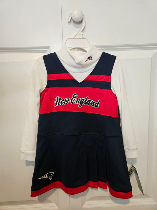 NFL Patriots dress with white undershirt 3T