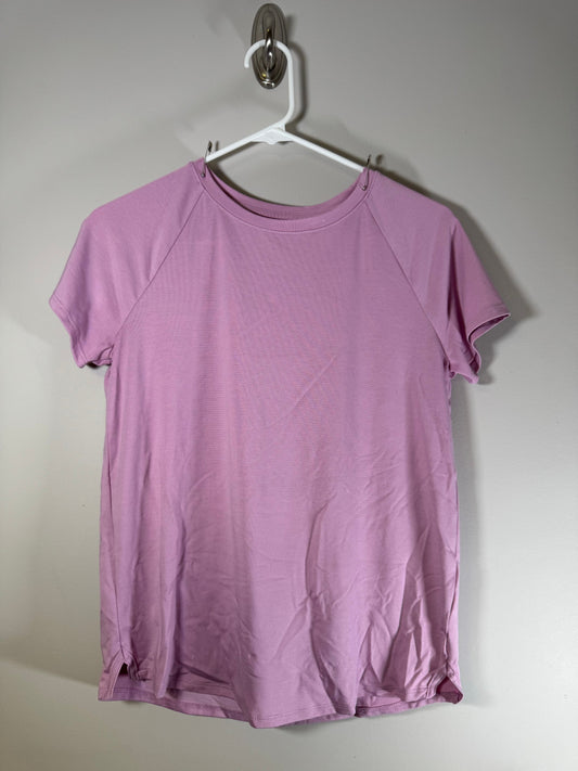 Athletic Works Lilac Workout Short Sleeve Shirt 14