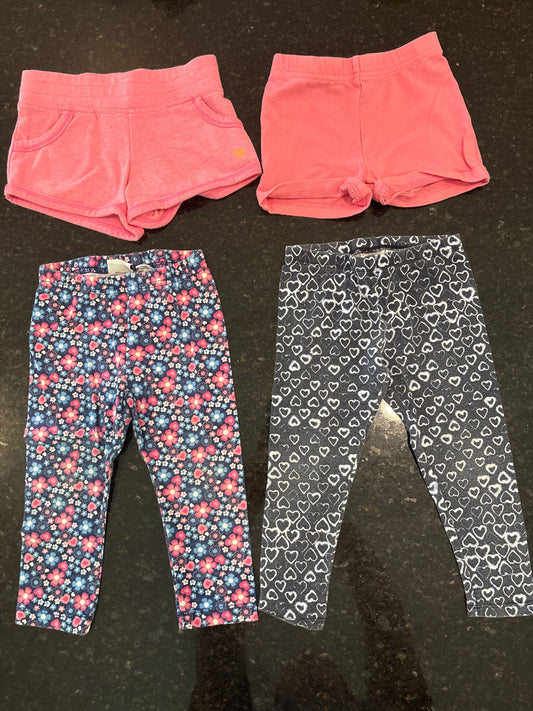 Carters Carters, Psh Kosh, Disney 24m-2T bottom lot shorts and pants 24 Months