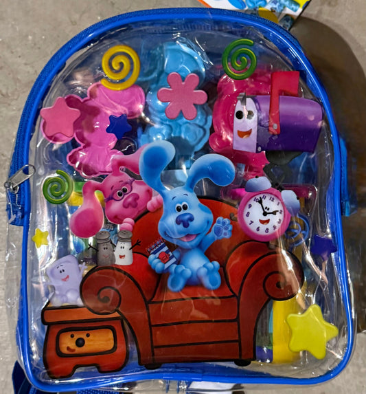 Kids Blues Clues Mini Backpack with Softee Dough 8in backpack with play doh not name brand and accessories