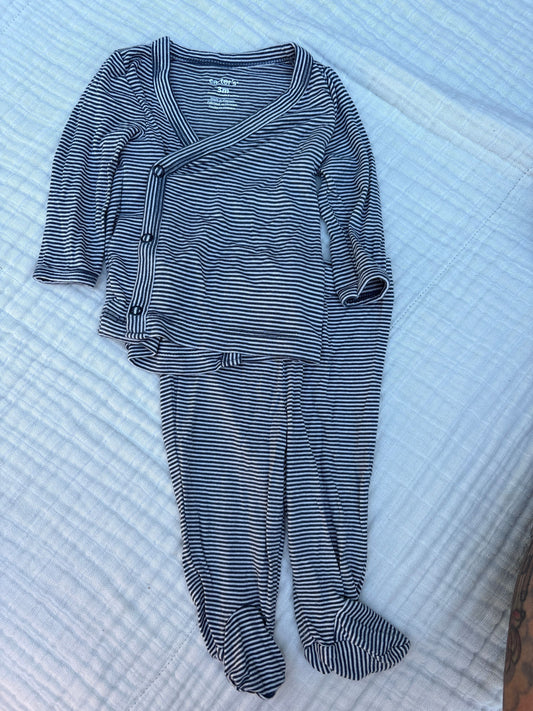 Carters Skin to skin infant bamboo striped 3 Months