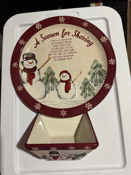Yuletide Serving platter and bowl Christmas holiday Holiday