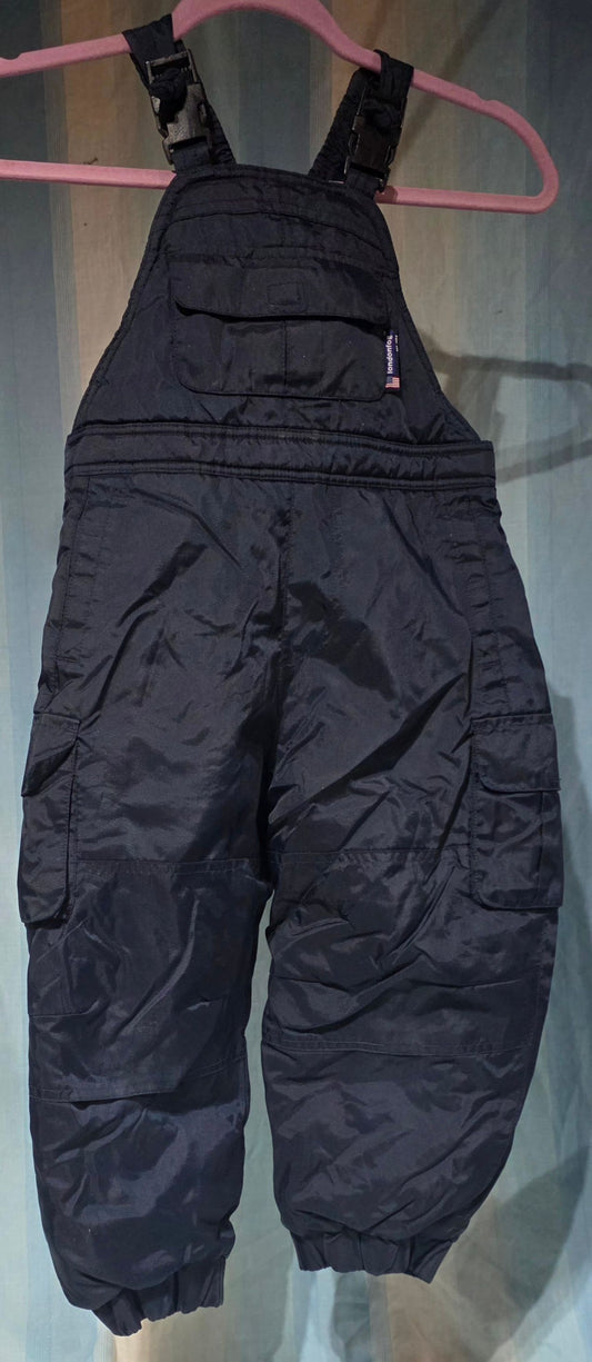 London Fog snow bib overalls Insulated Adjustable shoulder straps and side cargo pockets 4T/4