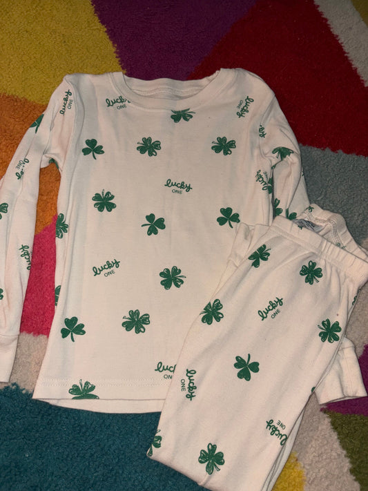 Carters St Patricks Day Pajamas Long Sleeve w Pants 4T/4