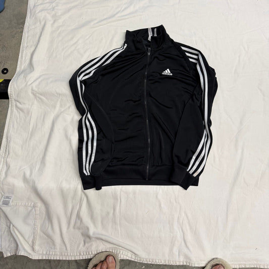 Adidas - Men - Sz Small - Black/White full Zip Jacket With Side Pockets Men's - S