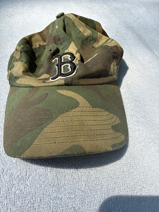 Boston Boston camo hat adjustable. Used. Hat