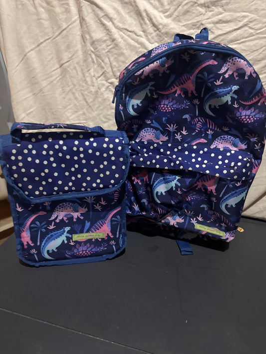 Millie Loves Lily Dinosaur Backpack with lunchbox Dinosaur Backpack with matching lunchbox Child