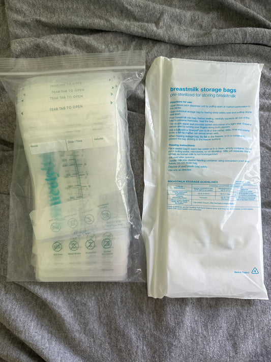 Up and up and Sprucely 45 count and 25 count breast milk storage bags Nursing