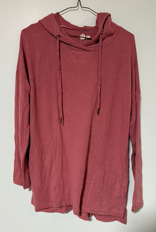 Cable and Gauge Pink light hoodie Women's - M