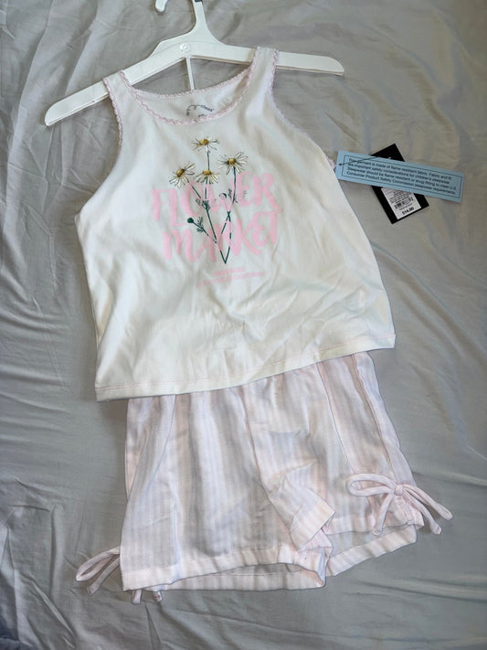 Art class, size medium, pajamas Nwt, white flower market top and pink striped bottoms 8