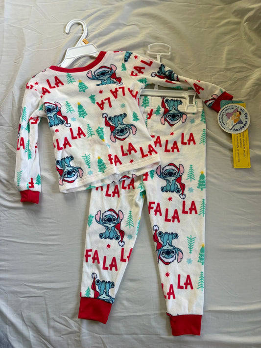 Disney, 3T pajamas NWT, stitch Christmas two piece PJs 3T