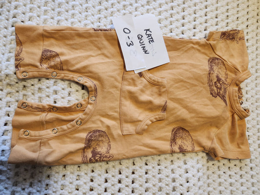 Kate Quinn - 0/3m Organic cotton romper fox foxes Newborn