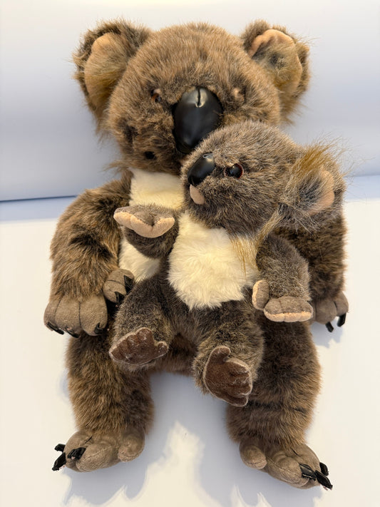 Discovery Channel Koala Mama with Pouch and Baby Large Stuffie Set Plush Toys