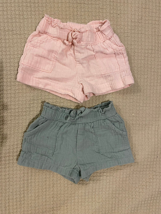 Garanimals Set of 2 muslin cotton shorts Newborn